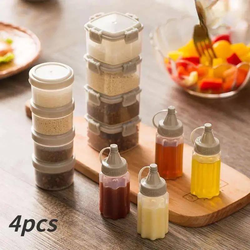 Condiment Squeeze Bottle - زجاجة ضغط صغيرة محمولة للصلصة، زجاجة