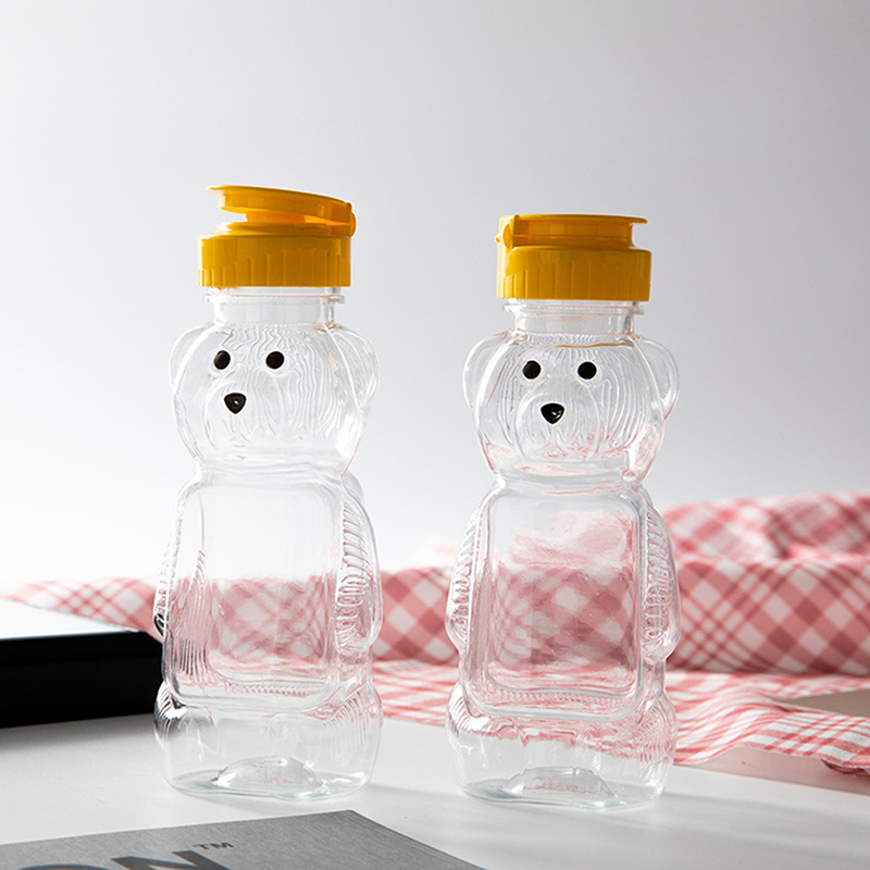 Condiment Squeeze Bottle - زجاجات ضغط بلاستيكية ، شكل دب