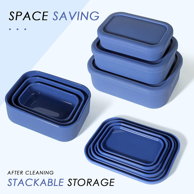 Food Storage Silicone - صندوق غداء بينتو مقاوم للتسرب قابل