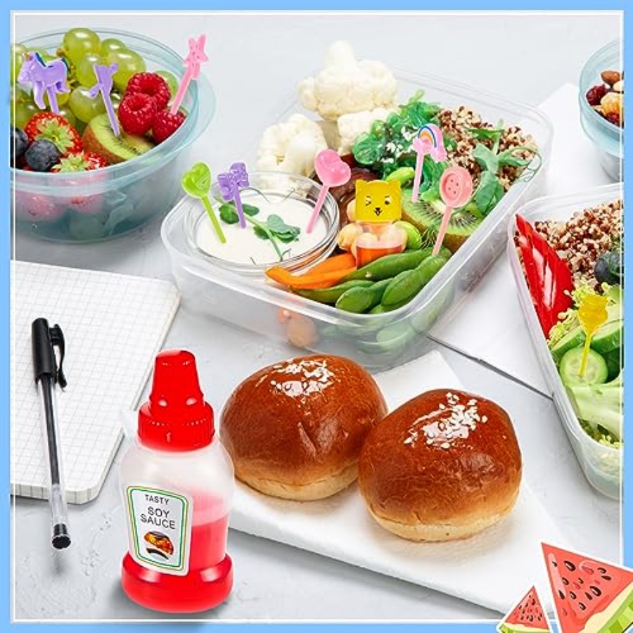 26 قطعة من حاويات صلصة الصويا  - مراجعة Condiment Squeeze Bottle وسعره