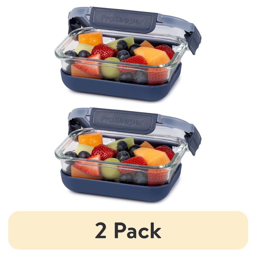 عبوة من قطعتين: حاويات زجاجية  - مراجعة Food Storage Silicone وسعره