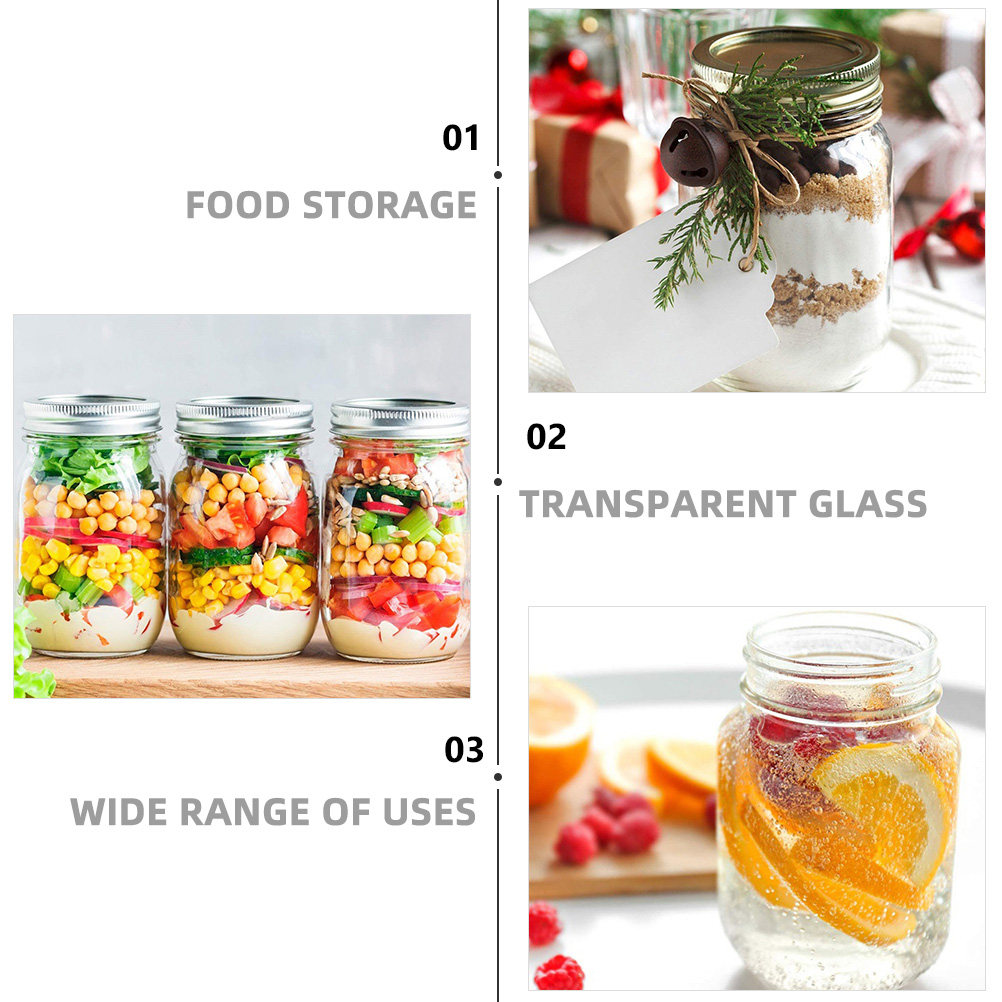 6 قطع من الأوعية الزجاجية الشف - مراجعة Food Storage Jars Airtight وسعره
