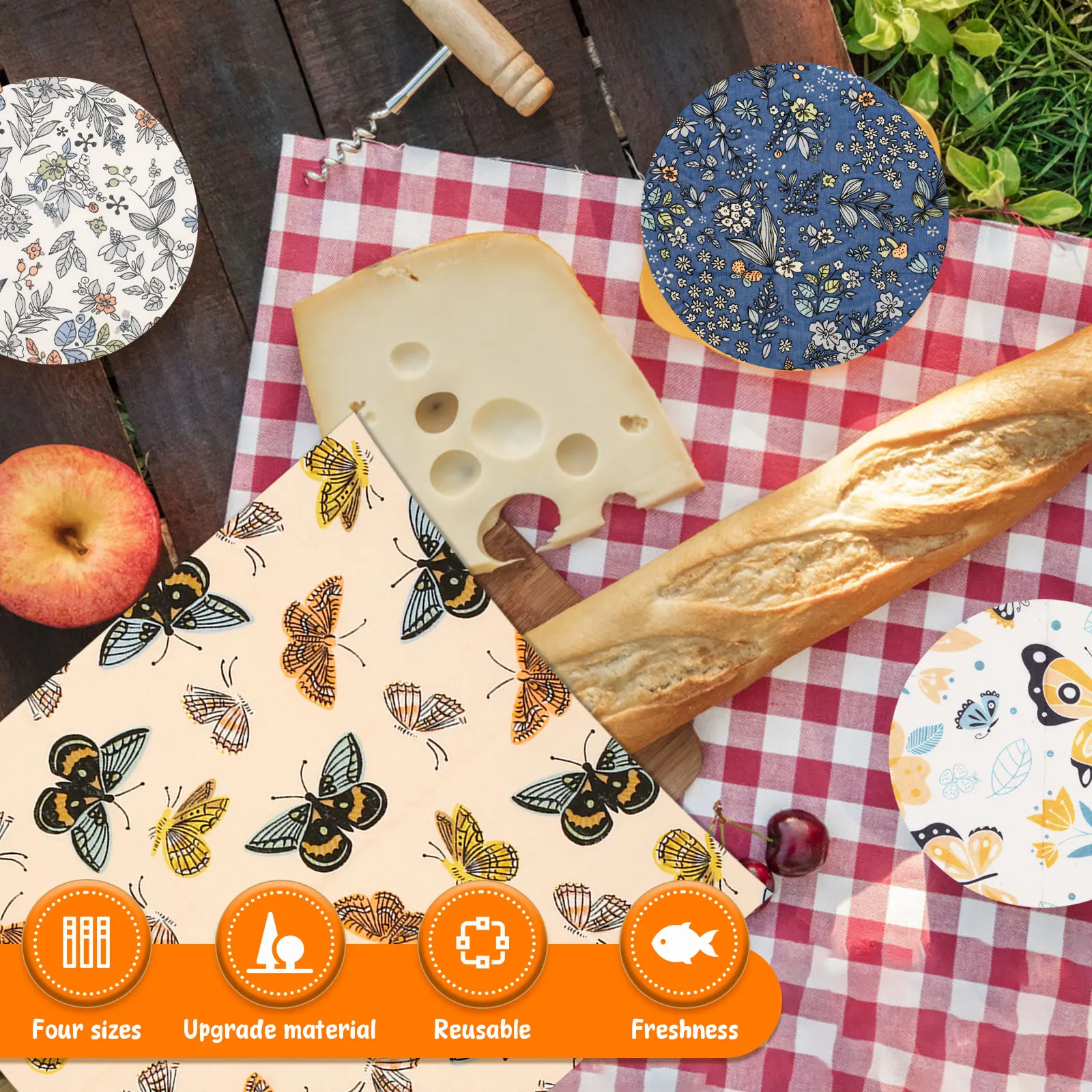 مجموعة من 11 قطعة من أغطية الط - مراجعة Beeswax Food Wrap وسعره
