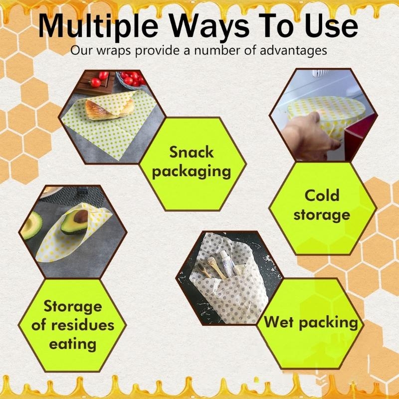 مجموعة قماش شمع العسل العملية  - مراجعة Beeswax Food Wrap وسعره